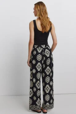 Pantal&oacute;n lino estampado