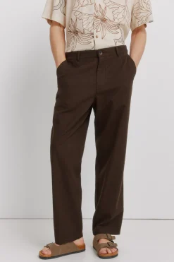 Pantal&oacute;n lino recto straight fit