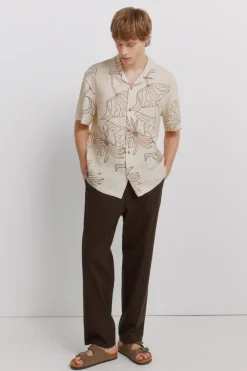 Pantal&oacute;n lino recto straight fit