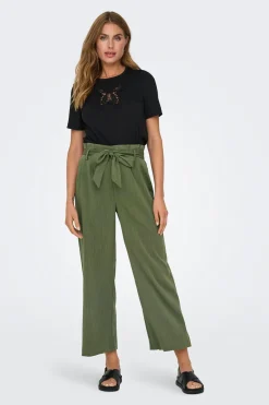 Pantalón paperbag fluido