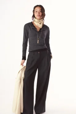 Pantal&oacute;n pinzas recto