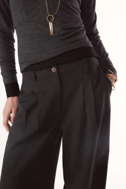 Pantal&oacute;n pinzas recto