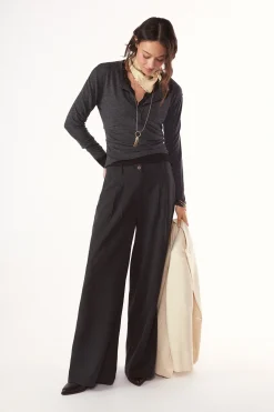 Pantal&oacute;n pinzas recto