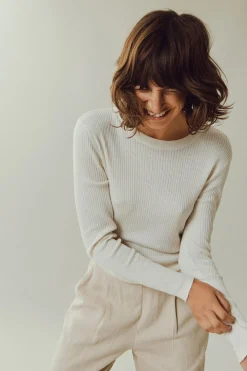 Pantalón plisado de lino