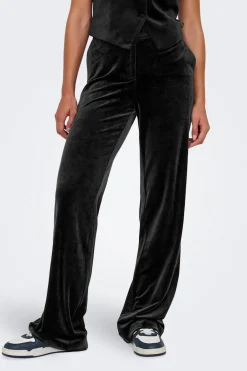 Pantalón recto de terciopelo