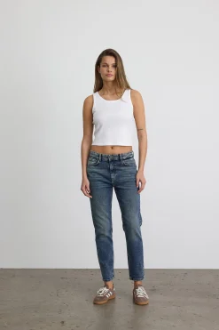 Pantalón vaquero de largo tobillero