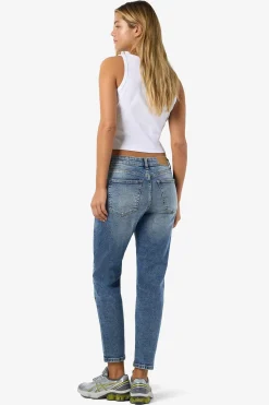 Pantal&oacute;n vaquero de largo tobillero