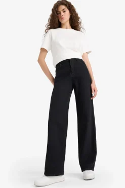 Pantal&oacute;n vaquero de talle alto