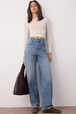 Pantal&oacute;n vaquero holgado