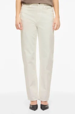 Pantal&oacute;n vaquero recto con cintura alta