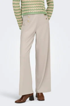 Pantal&oacute;n wide con botones