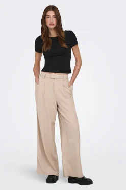 Pantalón wide de lino