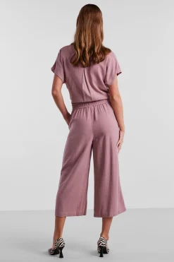 Pantalon culotte lino