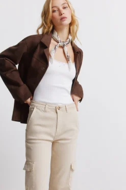 Pantalones cargo algod&oacute;n