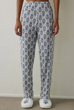 Pantalones de pijama con efecto t&eacute;rmico Floral Tea Time