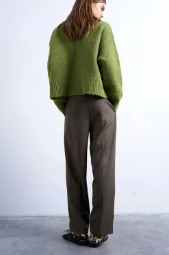 Pantalones holgados de pierna ancha