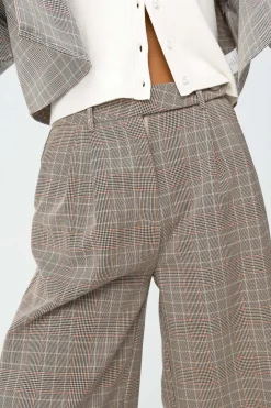 Pantalones Pierna Ancha con Pliegues