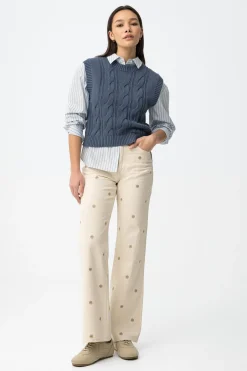 Pantalones vaqueros bordados