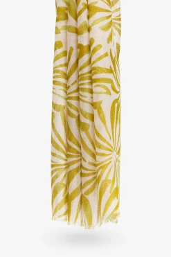 Pañuelo semitransparente con estampado floral