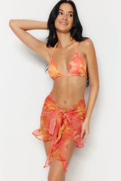 Pareo tie-dye volantes