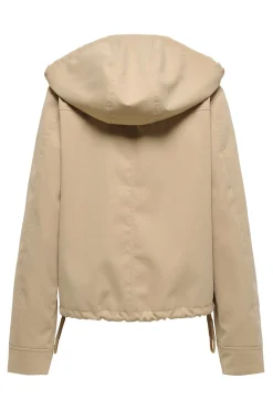 Parka corta con capucha