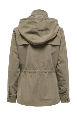 Parka corta con capucha