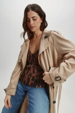 Parka larga entretiempo