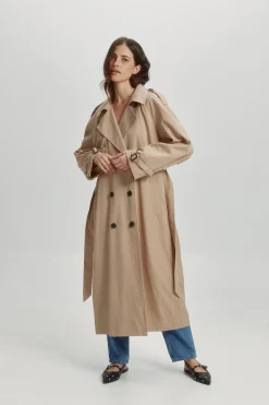 Parka larga entretiempo