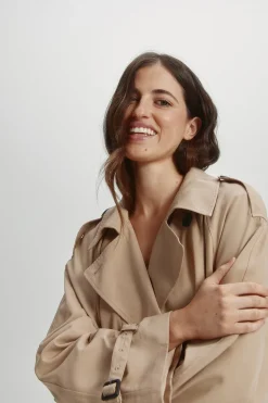 Parka larga entretiempo