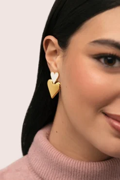Pendientes Duo d'amour Baño Oro