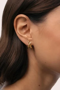 Pendientes Emma Acero Baño Oro