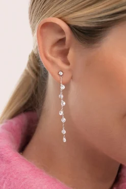 Pendientes Long Spark Plata