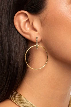 Pendientes Ophelia Ba&ntilde;o Oro