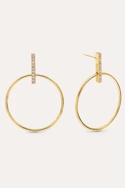 Pendientes Ophelia Ba&ntilde;o Oro