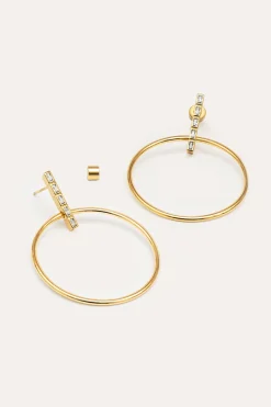 Pendientes Ophelia Ba&ntilde;o Oro