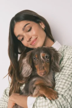 Pijama camisero largo 100% algod&oacute;n estampado cuadros