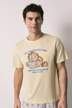 Pijama corto hombre 100% algod&oacute;n Garfield