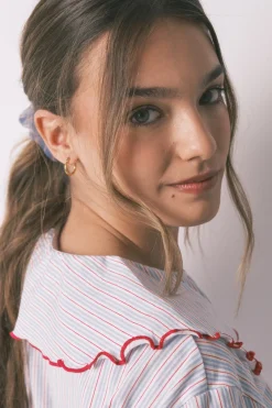 Pijama largo algod&oacute;n cuello bobo