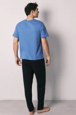 Pijama largo hombre 100% algodón Superman