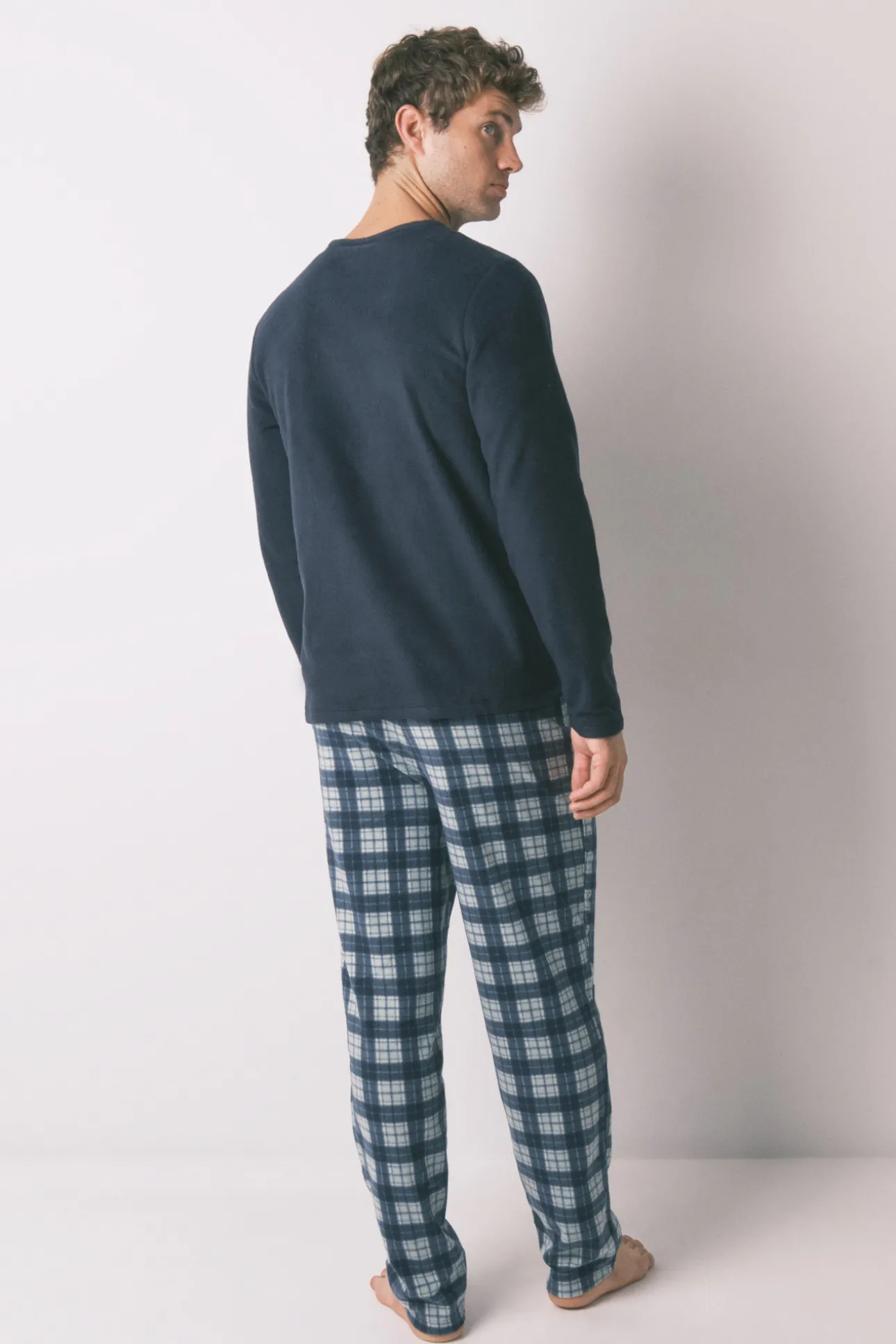 Pijama largo hombre polar azul Muppets