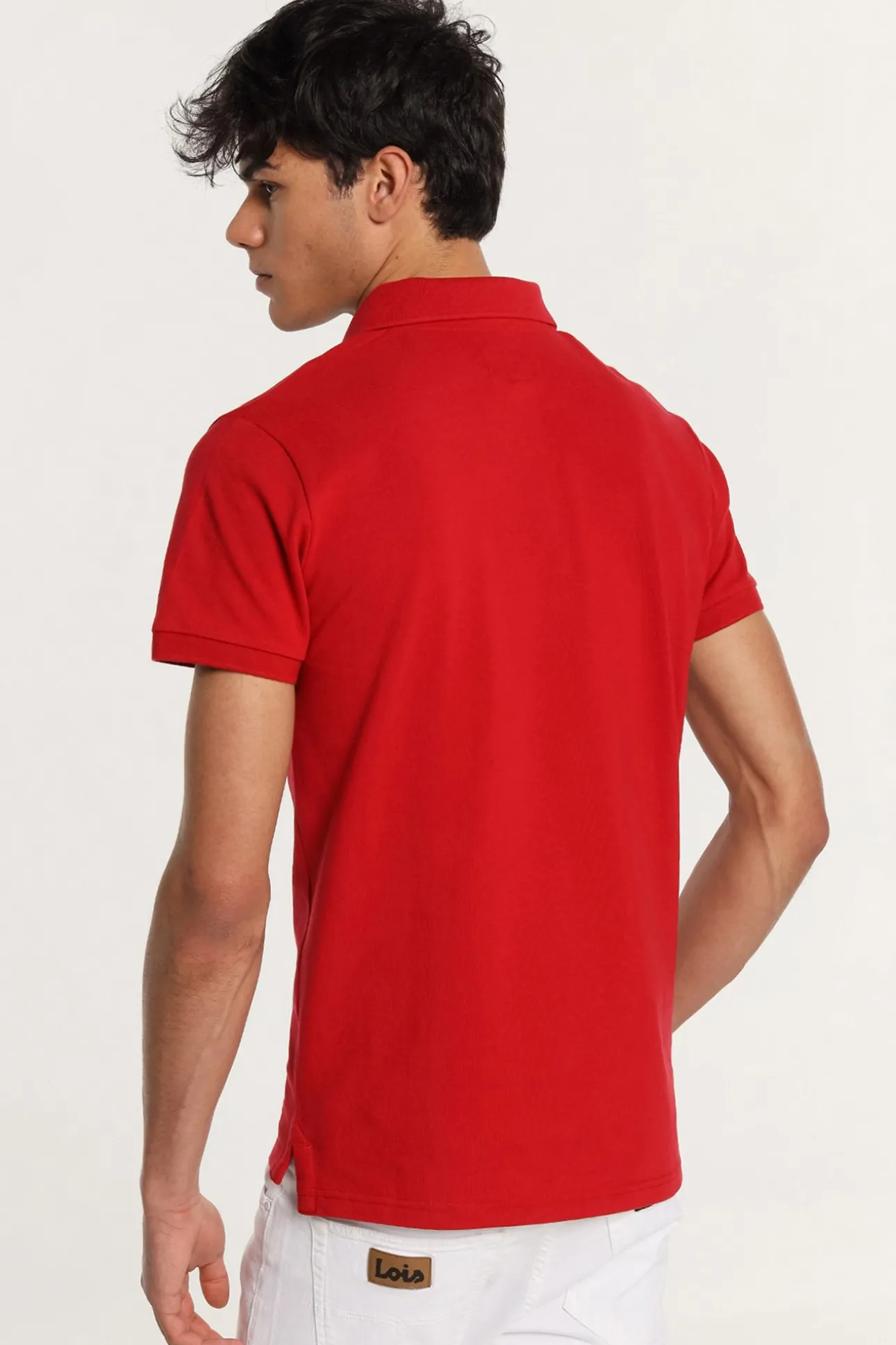 Polo de manga corta logo bordado