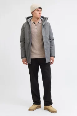 Polo de punto con cuello abotonado