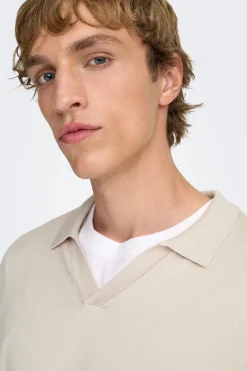 Polo de punto manga corta