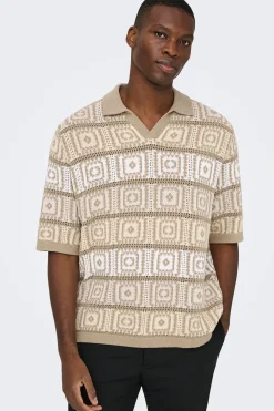 Polo de punto manga corta