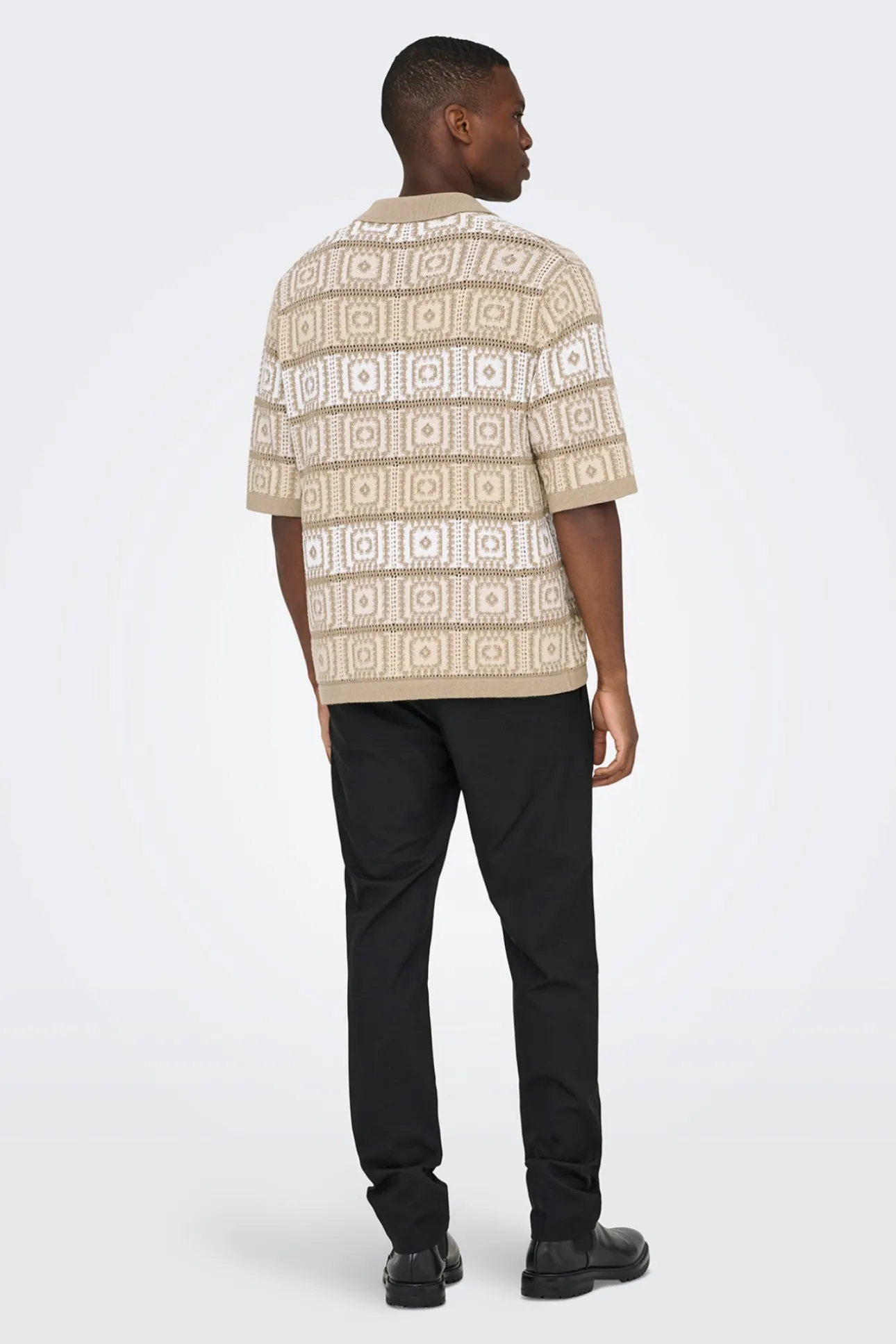 Polo de punto manga corta