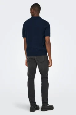 Polo de punto manga corta