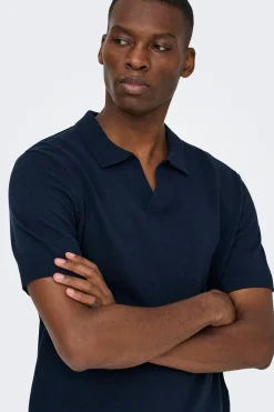 Polo de punto manga corta