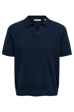 Polo de punto manga corta