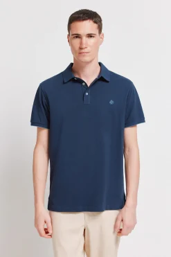 Polo piqu&eacute; contraste pu&ntilde;o slim fit