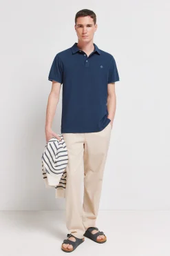 Polo piqu&eacute; contraste pu&ntilde;o slim fit